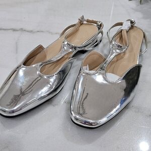 Silver Women's Shoes NWT 8